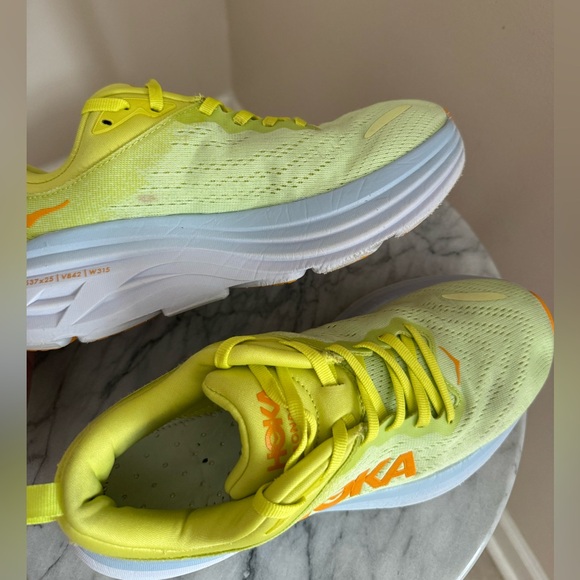 Hoka Bondi 8 Men’s Size 7D Butterfly Evening Primrose F27222E - Picture 6 of 9